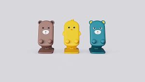 [Local Delivery] Cute Cartoon Phone Holder Foldable Portable Cell Phone Stand Tablet Support Desktop Handset Mounting for Mobile Phone For iPad Smart Phone