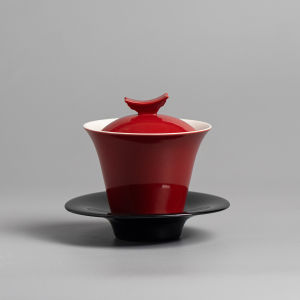 ชามชาเซรามิคสีมัคคาโป้ ชามชาจีนแบบเรียบง่ายและสร้างสรรค์ ชามชาจีนแบบสามส่วน ชุดชา กะลาสี ชามชาแบบใช้ในบ้าน ชามชาแบบใช้ในบ้าน