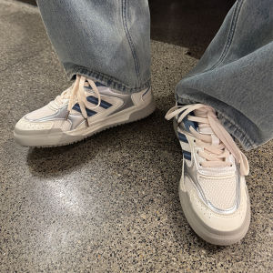 SZXSUK Retro Dad Shoes Breathable Mesh Upper Japanese Style Thick Bottom Heightening Sporty Casual Slip-On round Toe Shoes