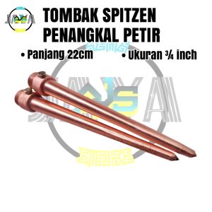 Penangkal Anti Petir Untuk Rumah Tombak Spitzen 3/4 inch TB 22cm