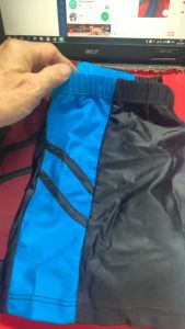 กางเกงว่ายนำ้ฟรีไซ้รใช้ได้ตังแต่เอว32-34-36-38นิ้วผ้าไนล่อนเงา