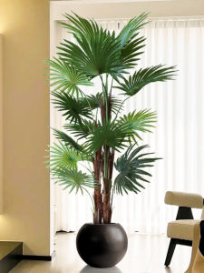 High-end Luxurious Fake Livistona Chinesensis Indoor Large Artificial Tree