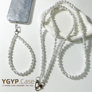 Luxury Crossbody Phone Case Chain Beads Durable Steel Wire Camera Strap Anti-fall High-End Simple Popular New Year Womens Model