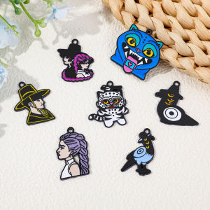 10pcs K-Pop Demon Hunters Fashion Cartoon Anime Alloy Accessories DIY Bracelet Necklace Earring Pendant Wholesale