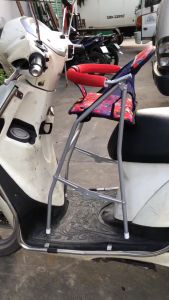 Ghế ngồi xe tay ga Vision cho bé GHẾ GA XẾP SẮT SƠN TĨNH ĐIỆN GẤP GỌN