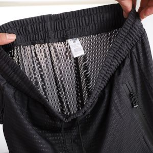 Ice Silk Mens Summer Ultra-Thin Casual Mesh Quick-Dry Sport Pants Breathable Lightweight Comfortable Mid-Low Waist Trousers