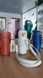 [Local Seller] 316 Stainless Steel 480ML Thermal Bottle with Strap Thermos Mug with Straw Portable Vacuum Flasks Thermo Water Bottle