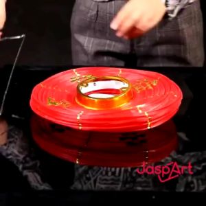 2pcs Lampion Imlek Polos Kain Sutra 100 Fuk Topi Bunga Lonjong Gambar Anak Kongsi Ukuran 8 10 12 Inc