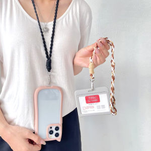 Long Twisted Phone Strap Lanyard Universal Phone Case Strap Earphone Key Camera Anti-Lost Long Drop Chain Work ID Card Holder
