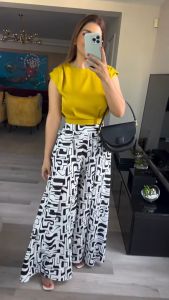 Kulot Sobella Celana Wanita Highwaist Rayon Motif Random