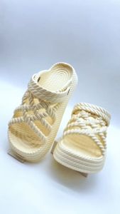 UoMeAi Sandal Woven Wanita & Sepatu Karet Wanita Elastis