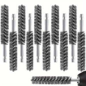 Wire brush hole brush nylon twisted rust removal hexagonal drill handle used for electric drill impact driver extension rod