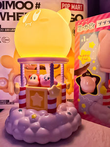 Creative Kirby Night Light Figure Birthday New Year Gift Girls Desk Lamp Toy Display Item Nintendo Brand Static Proportion