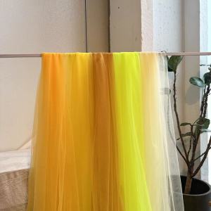 ผ้าตาข่ายสีเหลืองสำหรับตกแต่งห้องเรียน บรรยากาศฤดูใบไม้ร่วง ผ้าคลุมติดเพดานในร่ม ผ้าคลุมติดเพดานกลางแจ้งสำหรับงานแต่งงาน