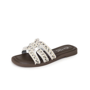 Reemoor | Pearl Decorated One-Strap Slipper