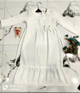 Koko Putih Bordir Elegan Lengan Panjang untuk Anak laki laki Usia 1-15 Tahun - Best Seller katun