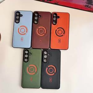 Case For Xiaomi Redmi Note 15 Pro+ Note 15 Pro Plus Magnetic Frosted Skin Friendly Leather For Magsafe Wireless Charging Cover