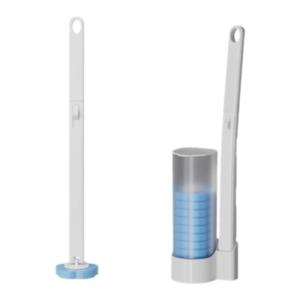 SHUANGNIU | Disposable No-Corner-Miss Toilet Brush Replacement Head Set