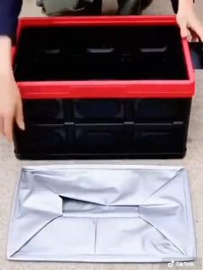 Thùng đựng đồ đạc gấp gọn cho ô tô loại 30 lít ngăn nắp tiện lợi dùng cho đựng đồ gia đình