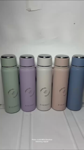 RJ Botol Termos Air Stainless Steel 316 Vacum Cangkir Kapasitas 550ML Estetik Tahan Panas dan Dingin