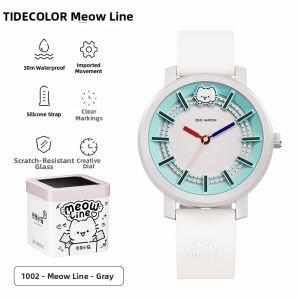 Tide color | Cute Cat Dial Electronic Watch for Teen Girls