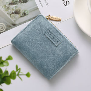 Ví Da Thời Trang Phong Cách Retro Siêu Mỏng Cho Nữ Ví Đựng Thẻ Gấp Gọn Đựng Tiền Xu Ví Da PU Mềm Màu Trơn Cho Thanh Thiếu Niên