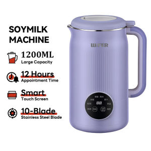 【Ready Stock】1200ml 8 in 1 Mini Soybean Milk Maker Digital Display Screen Juicer Maker Reservation Function Heat Preservation And Automatic Cleaning For Household Portable Soy Milk Machine