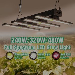 SAMSUNG LM281B LED Grow Light Full Specturm 480W Detachable Dimmable Plant Lamp for Veg Flower Plants Indoor Hydroponic
