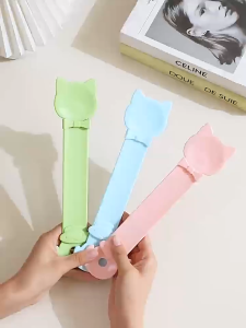 Cat Treat Feeding Spoon 265mm｜Lickable Treat Squeezer with Clip Long Handle and Hanging Hole