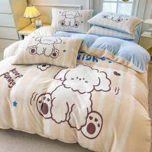Warm Winter Double-sided Fleece Bedding