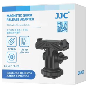 JJC | Giá Đỡ Đế Gắn Nhanh Từ Tính JJC Với Ren 1/4 Dành Cho DJI OSMO Action 5 Pro 4 3 - Phụ Kiện Mở Rộng Camera Hành Trình