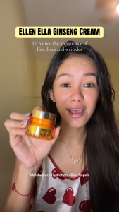 Ellen Ella Official Store Ginseng Anti Aging Face Cream 30g Repair Skin Barrier Wrinkle Remover