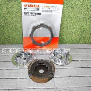Paketan kampas ganda assy + kampas kopling + kaki 4 dan lawan YAMAHA crypton vega lama r new jupiter old z burhan 2002 - 2009