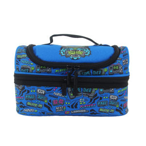 Australia Smiggle Original Childrens Lunch Bag Blue Game Tiger Handheld Bags Boys Fruit Outdoor Food Insulation Bag 9 inches