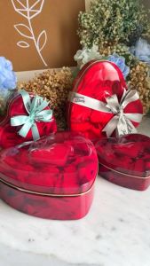 Famous Amos Heart Tin 60g / 120g Cookies - Wedding Engagement Hantaran Love Gift Hadiah Valentine Corporate Event