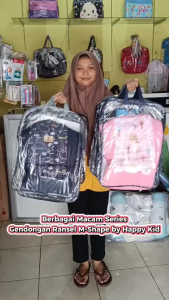 Gendongan Bayi Depan Ransel M-Shape Happy Kid