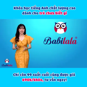COMBO Babilala EDUPIA trọn đời (Tiếng anh online chất lượng cao)