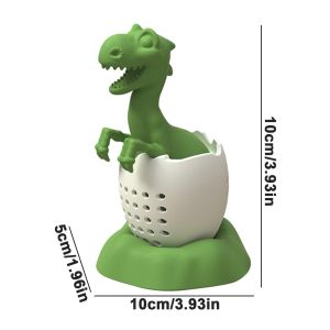 Tea Infuser Silicone Tea Strainer Black Tea Filter Cute Dinosaur Elephant And Whale Loose Leaf Tea Infuser Reusable BPA-Free
