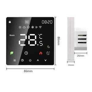 Smart WiFi Thermostat with Touch Screen Voice Control Alexa Google Home for Water Gas Boiler Electric Floor Heating System
