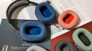 (SG) LionShield Airpods Max Mesh Cushion Replacement Ear Pads - Memory Foam Attach Magnetically Matches Original Color