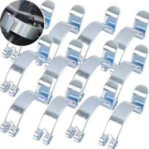 20x Universal Car Engine Air Filter Housing Box Spring Clip Car Air Filter Cleaner Housing Box Lid Spring Clip Clamp Fastener Replacement Accessory
