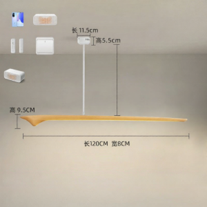 XIANGYUAN | Walnut New Chinese Style Linear Pendant Light