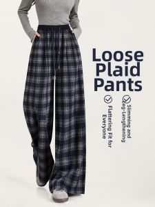 HIPPIE MISS | Boho Girl Plaid Pants 26 Leisure Thickened
