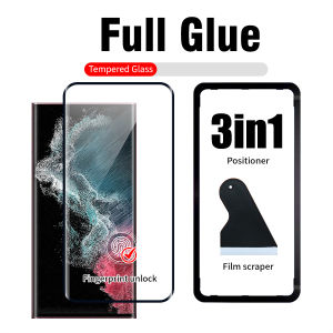 Fingerprint Unlock Full Glue Full Cover Curved Tempered Glass For infinix Note 50S 5G infinix Zero 40 5G Tecno Spark 20 Pro + Tecno Camon 40 Pro 4G Screen Protecetor Film