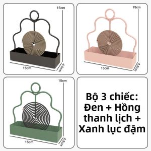Đế Đựng Nhang Muỗi Có Khay Gạt Tro