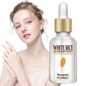 White Rice Face Serum รูขุมขนหดตัว Moisturizing ผิวยืดหยุ่นครีมเรียบเนียนริ้วรอย Younger สําหรับผิวเรืองแสง Firm Care Essence