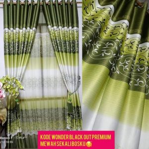 GORDYEN MODEL MANOHARA PONI GABUNG/HORDENG JENDELA DAN PINTU/BAHAN BLACKOUT BUKAN BAHAN KATUN