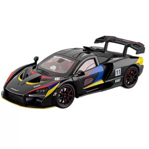 1:24 Scale Mclaren Snna Alloy Car Model Diecast Car Sound Light Car Lovers Collection Kids Birthday Gift Metal Boys Toys