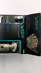 ORIGINAL VGR V-106 Professional Hair Clipper Hair Cut Mechine Nose Trim 6in1 USB Charging