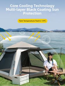 LINSI | Auto Open Foldable Waterproof Camping Tent